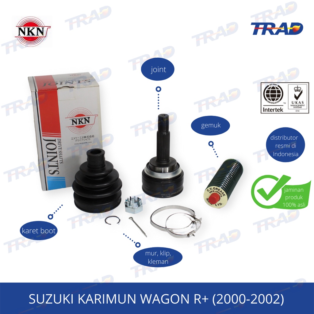 CV Joint AS Roda Luar NKN Karimun Kotak Wagon R