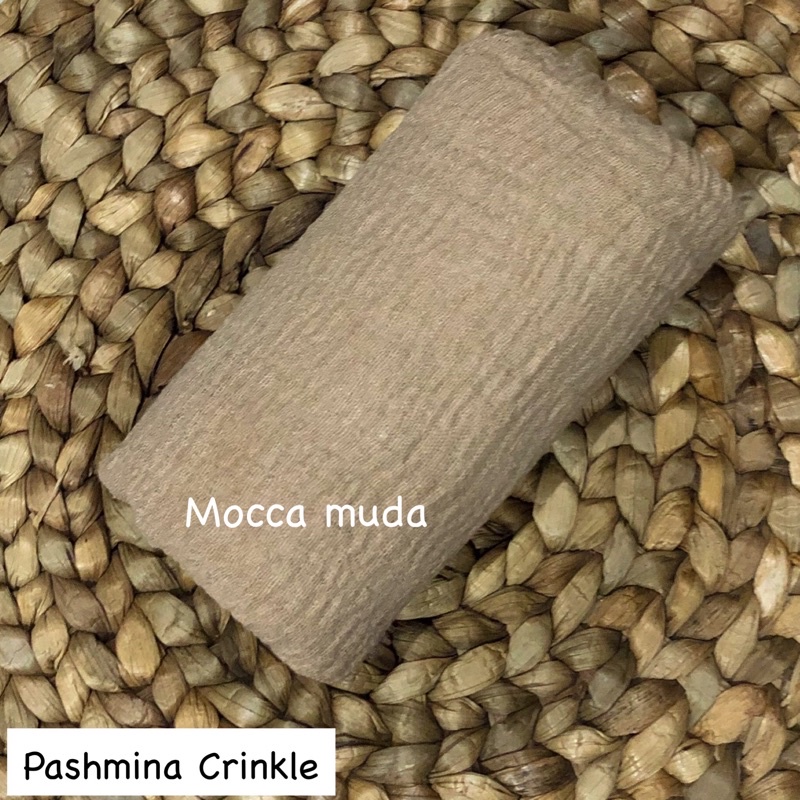 Pashmina crinkle Part 1 Hijab pasmina kusut Lavanya By Azzara-Moca Muda
