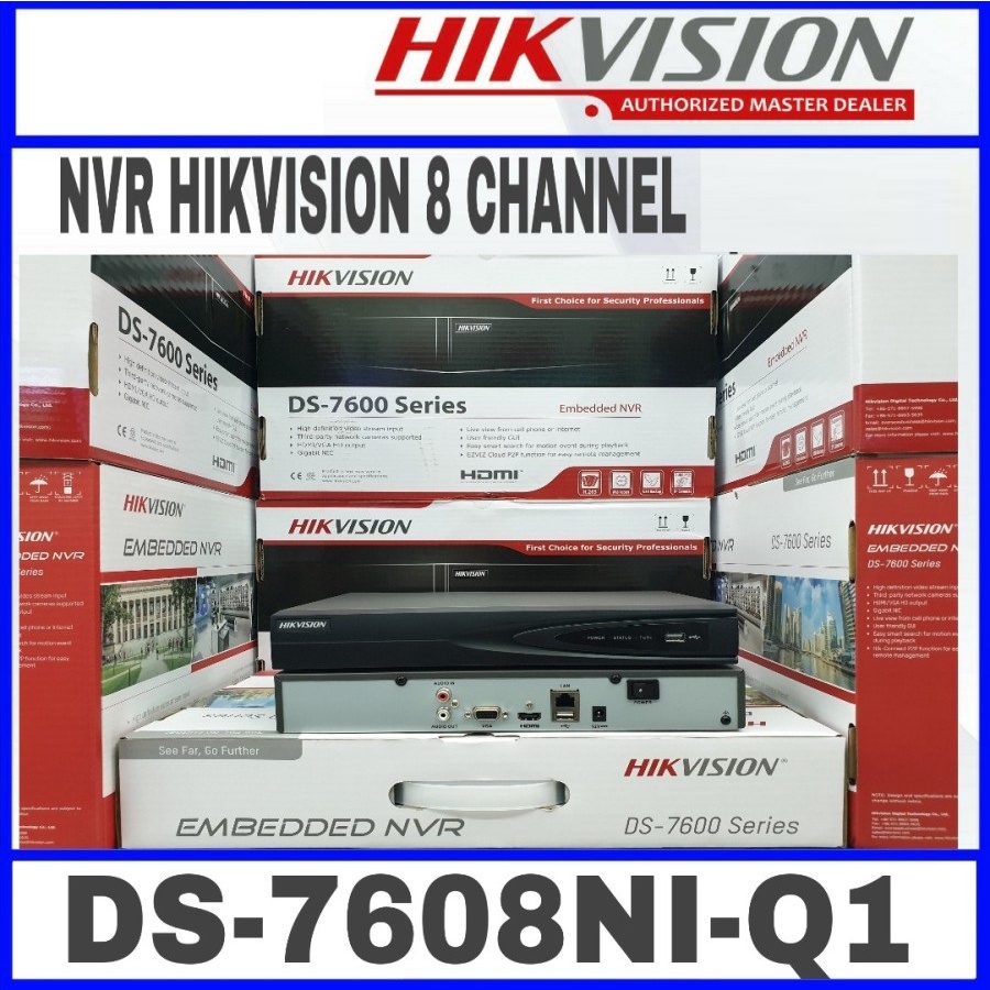 PAKET CCTV IP CAMERA HIKVISION 2MP 8 CHANNEL HDD 1TB SIAP PASANG