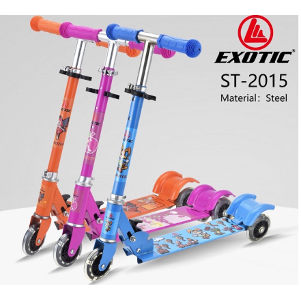 Gojek/Grab Instan Scooter Skuter Anak Otoped Exotic ST2015 Roda 3 Bisa di Lipat By Pacific-2