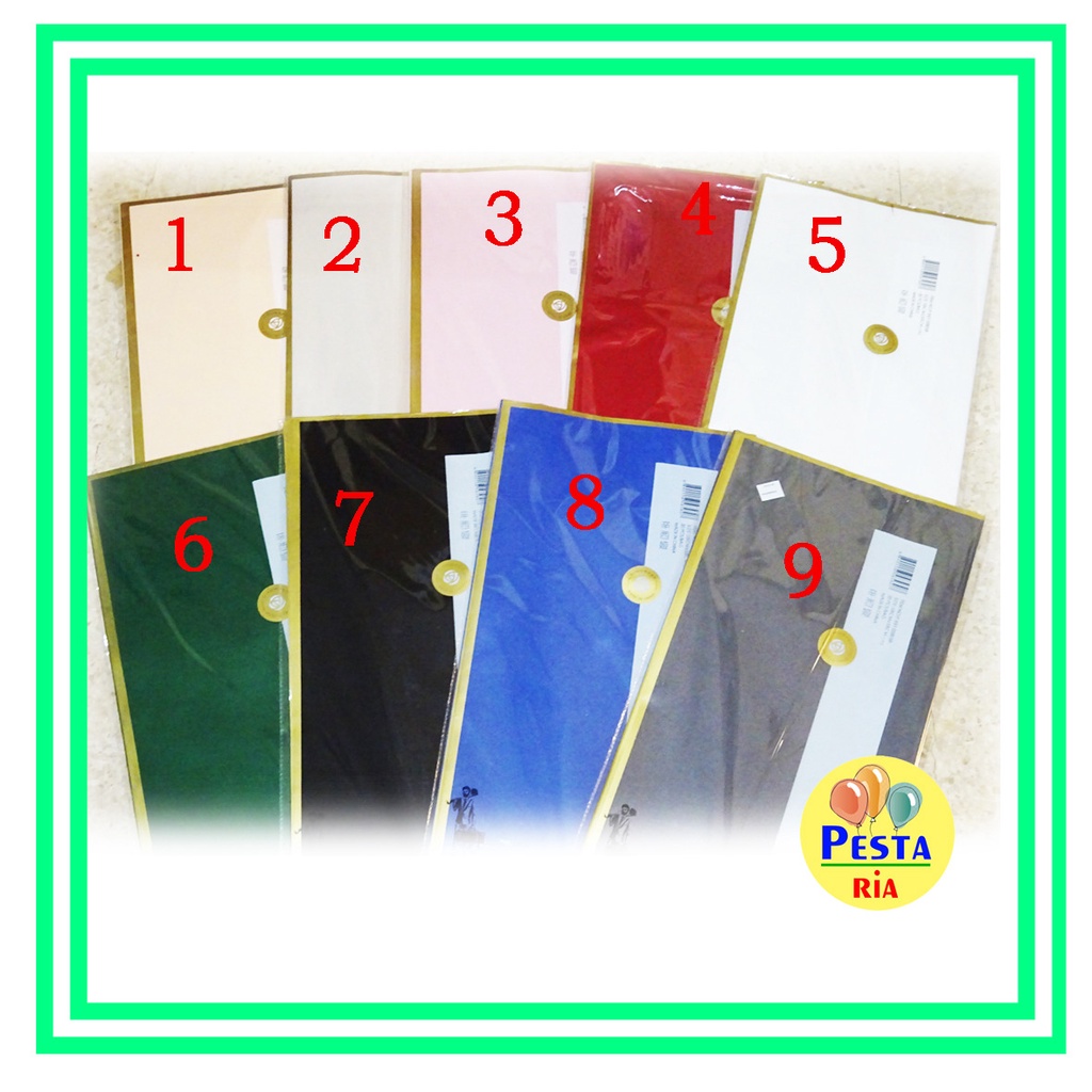 

Murah!! (5Lembar) Cellophane wrapping flower Warna, Kertas bucket bunga, flower wrapping, buket bunga, hand buket, souvenir wisuda valentine