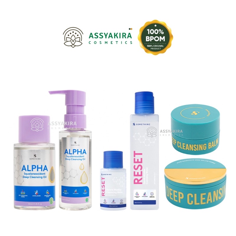 Somethinc Reset Gentle Micellar Water | Alpha Squalaneoxidant Cleansing Oil | Cleansing Balm