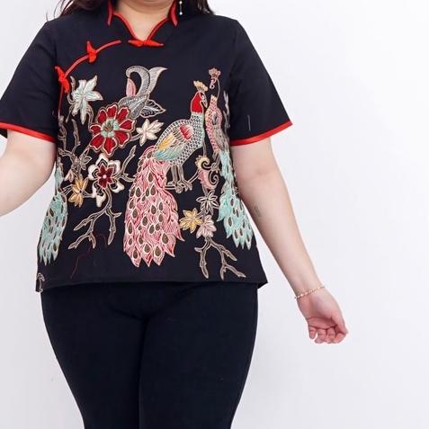 ➥ Atasan Cheongsam Bigsize Wanita Batik Jumbo (LIMITED EDITION) ☛