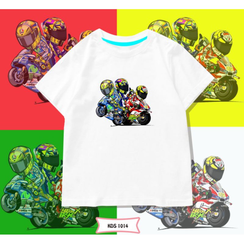 T-SHIRT / KAOS KIDS CEWE-COWO MOTO GP COTTON 24S