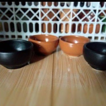 pot keramik mini bulat mangkok