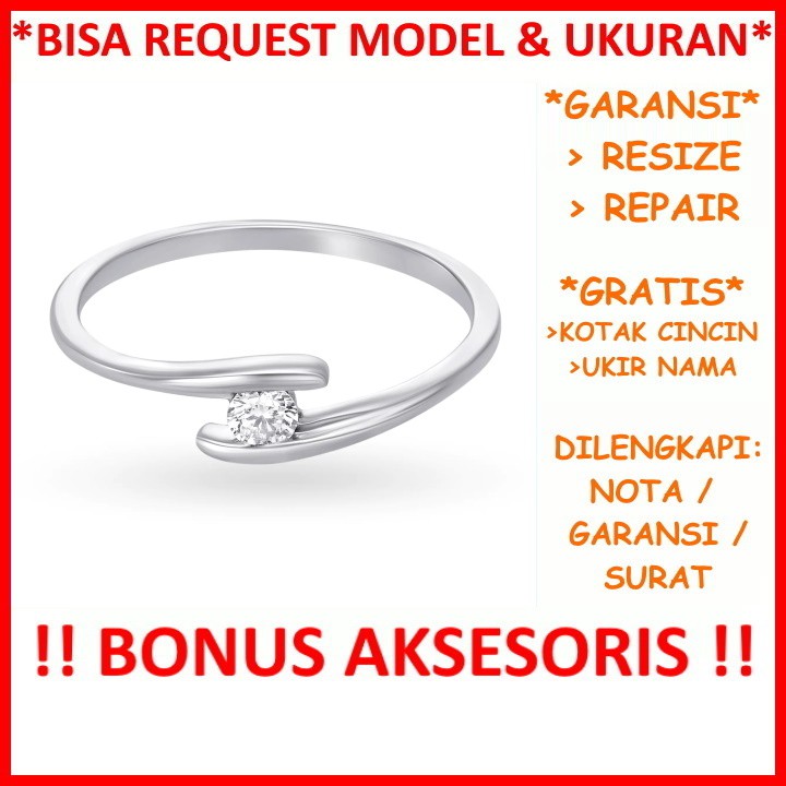 Garansi Silver Asli Bisa Pesan Model Cincin Kawin Perak Tunangan Nikah Gratis Ukir Tulis Nama Id118