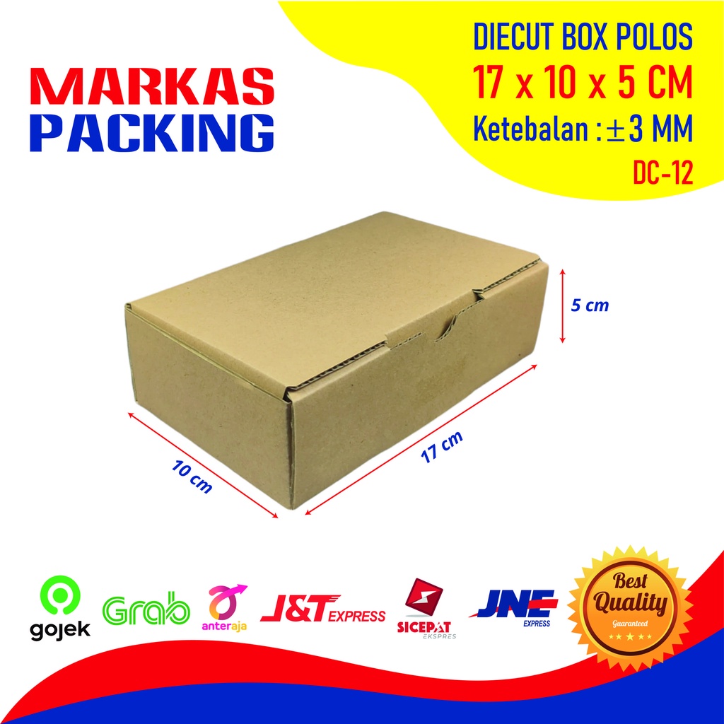 

Kardus Box Die Cut 17x10x5 CM Kotak Dus Hampers Kado Polos