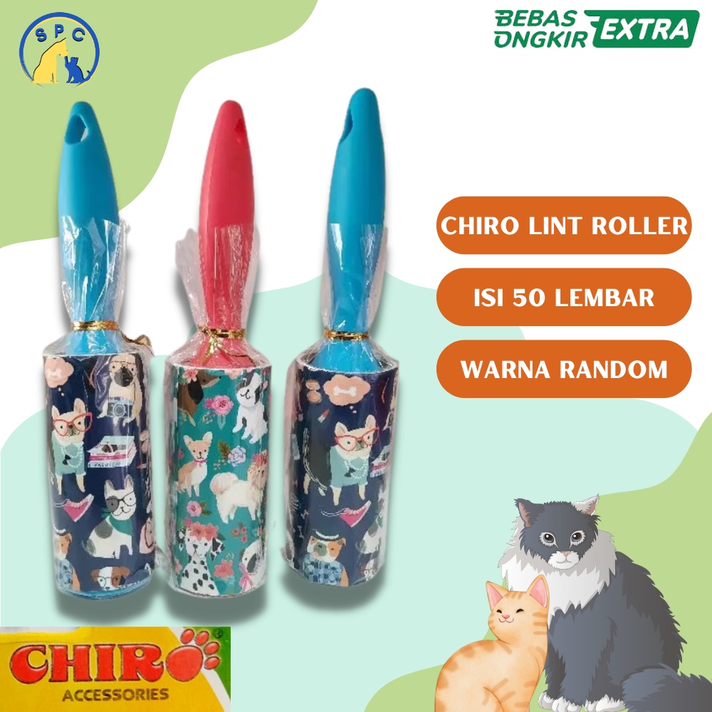 Rol pembersih bulu hewan Lint Roller 0 PLY Kucing Anjing Rambut Hewan KANDILA grooming