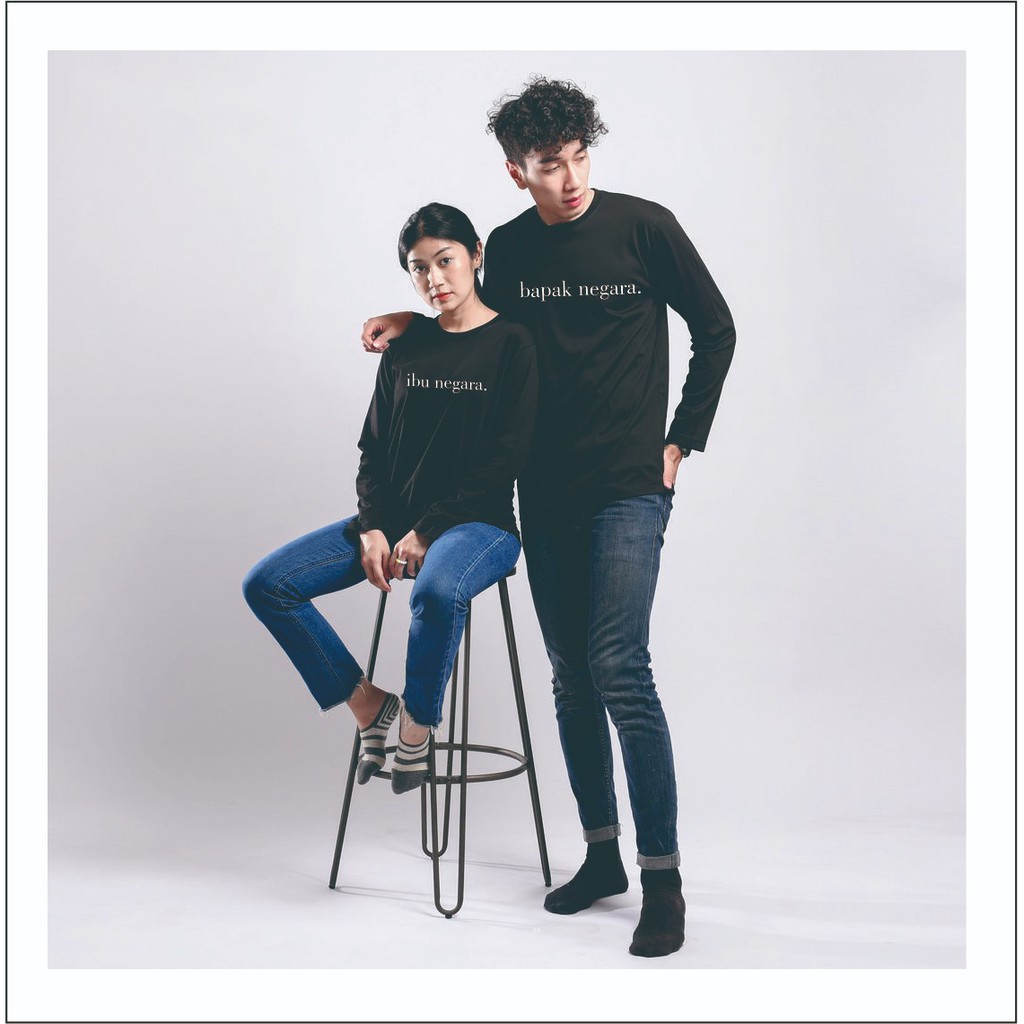 LENGAN PANJANG - KAOS BAPAK IBU NEGARA LENGAN PANJANG - KAOS SATUAN MURAH SIMPLE - REALPICT