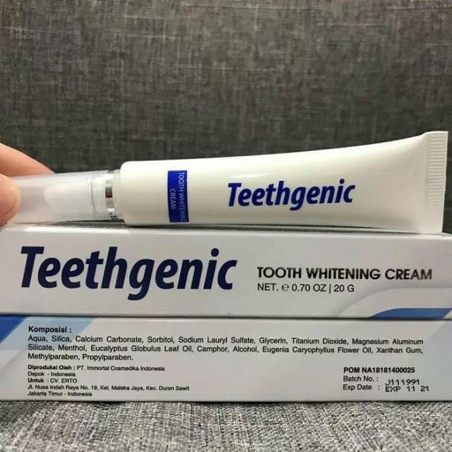 ERTO'S TEETHGENIC CREAM PEMUTIH GIGI BPOM