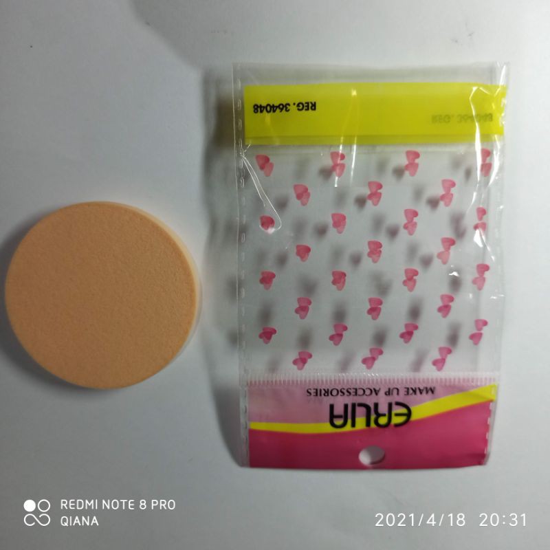 Hot item spon bedak bulat 1pcs