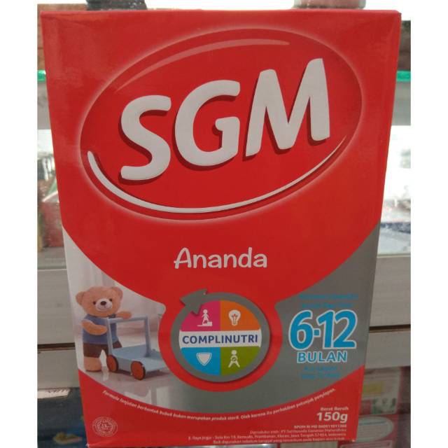 

Susu SGM ananda 6-12 bulan 150 gram