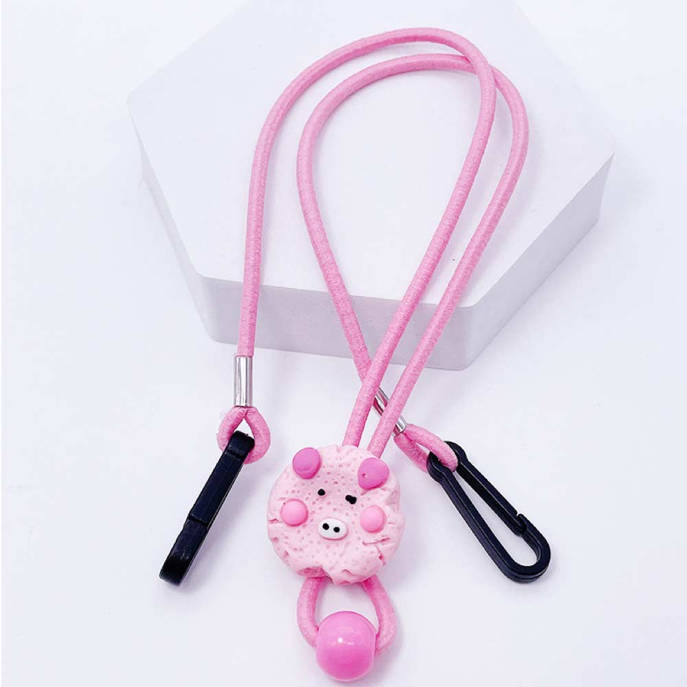 Tali Strap [ Pink Muda ] Cookies Earhook Kacamata &amp; Masker Anak dan Dewasa - Penahan Anti Jatuh - Spandex - TL8097