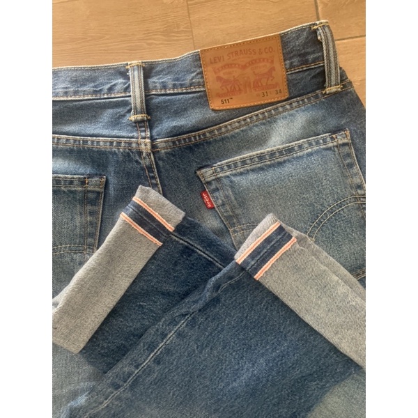 levis 511 selvedge white oak cone used