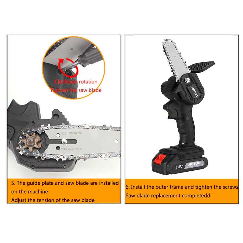 Leibaotong Gergaji Mesin Cordless Chainsaw 24V 800W - D2605