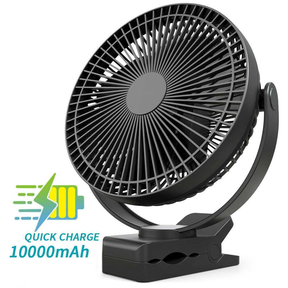 Kipas Angin Meja Duduk Jepit Mini USB Cas Charger Kecil Portable Portabel Fan