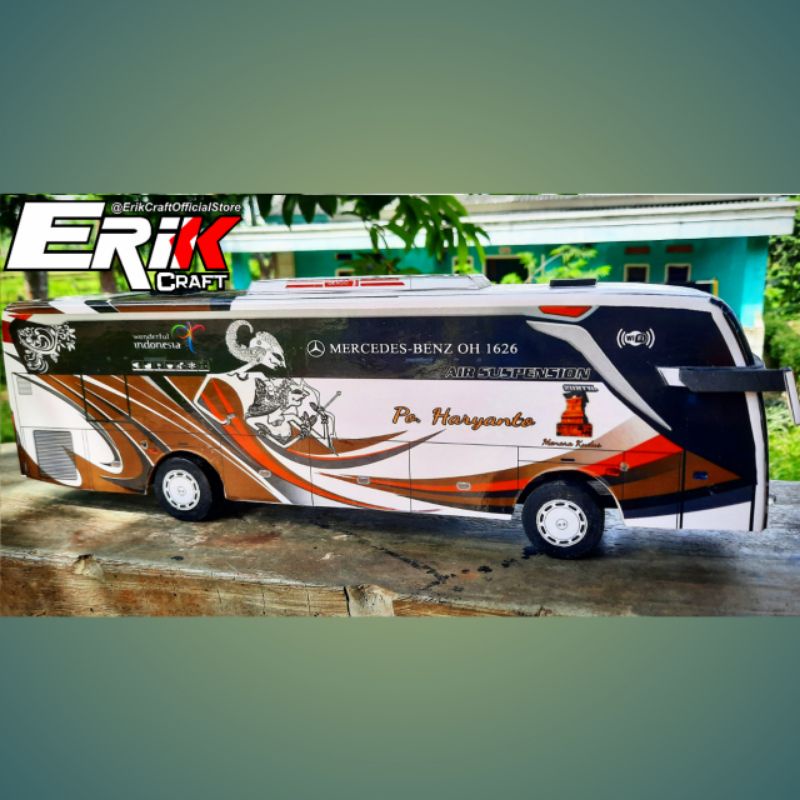 Miniatur bus Bis Po Haryanto