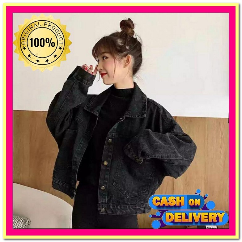 Jaket Anak Perempuan Denim Melar Stretch Big Jumbo Cewek Levis Oversize J Tr122 Bjd Jaket Jeans Wani