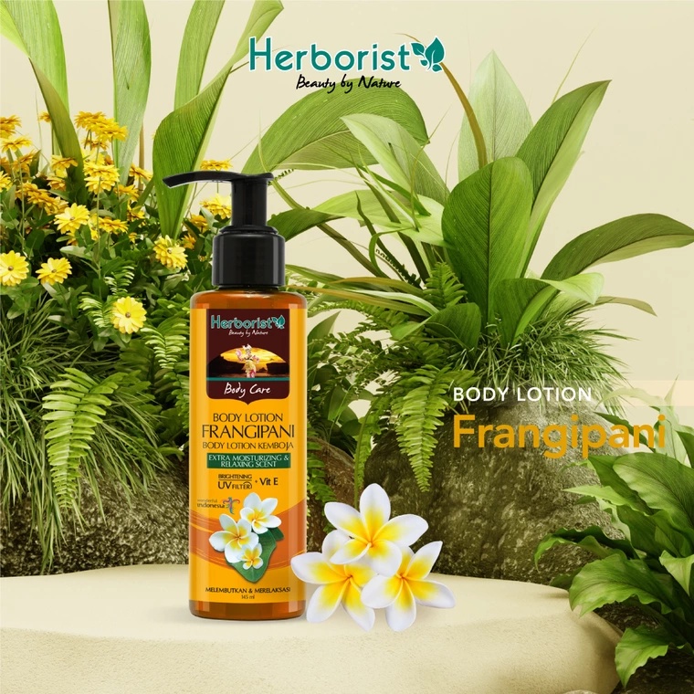 Herborist Body Lotion Zaitun Coconut Frangipani Whitening UV Filter Herboris 145ml