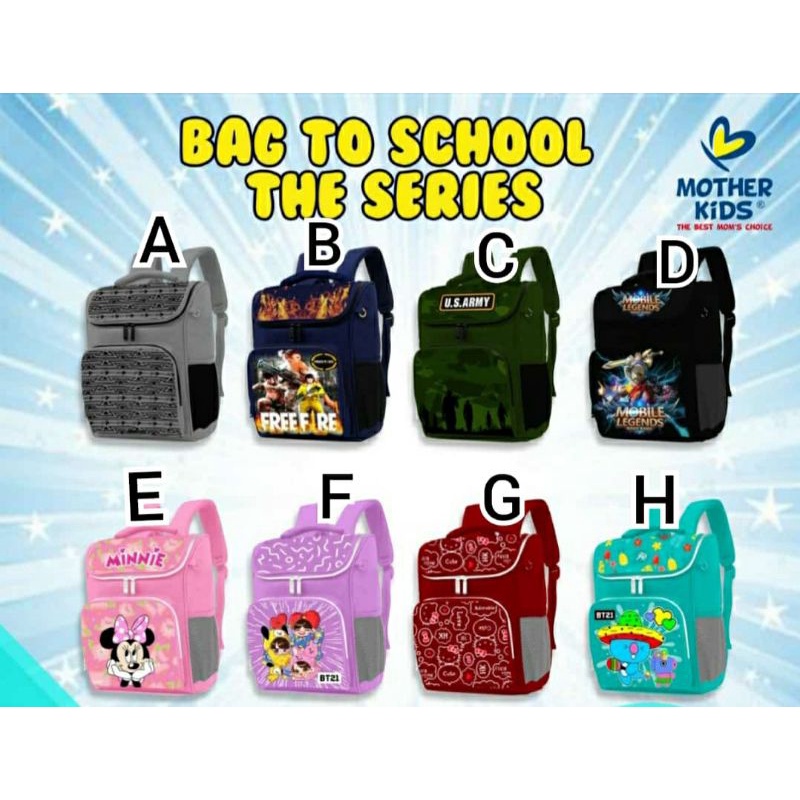 Tas Sekolah Anak Mother Kids School Series