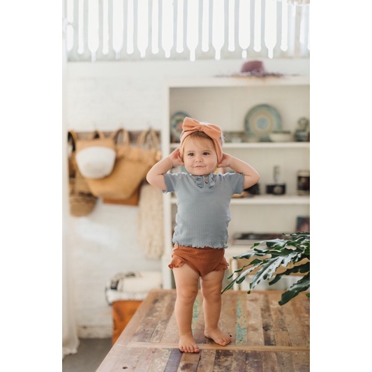 BOHO BABY KIMI SHORT TOP BOHOPANNA / SHORT KIMI TOP BOHOBABY KAOS ATASAN ANAK PEREMPUAN