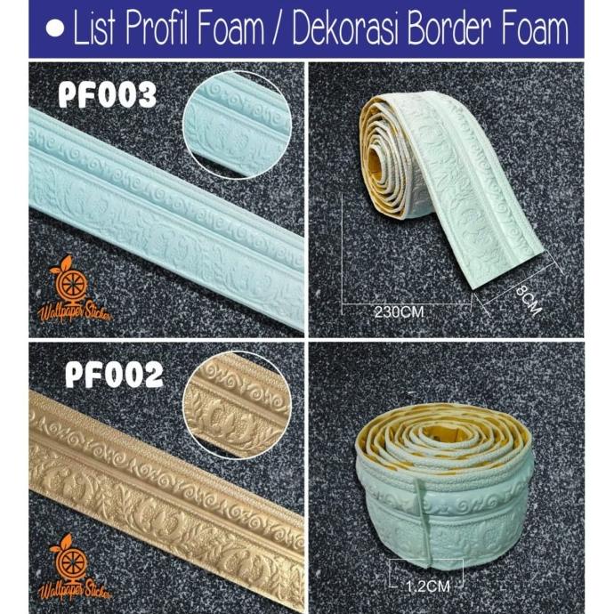 TERMURAH WH LIST PROFIL WALLPAPER FOAM 3D BORDER