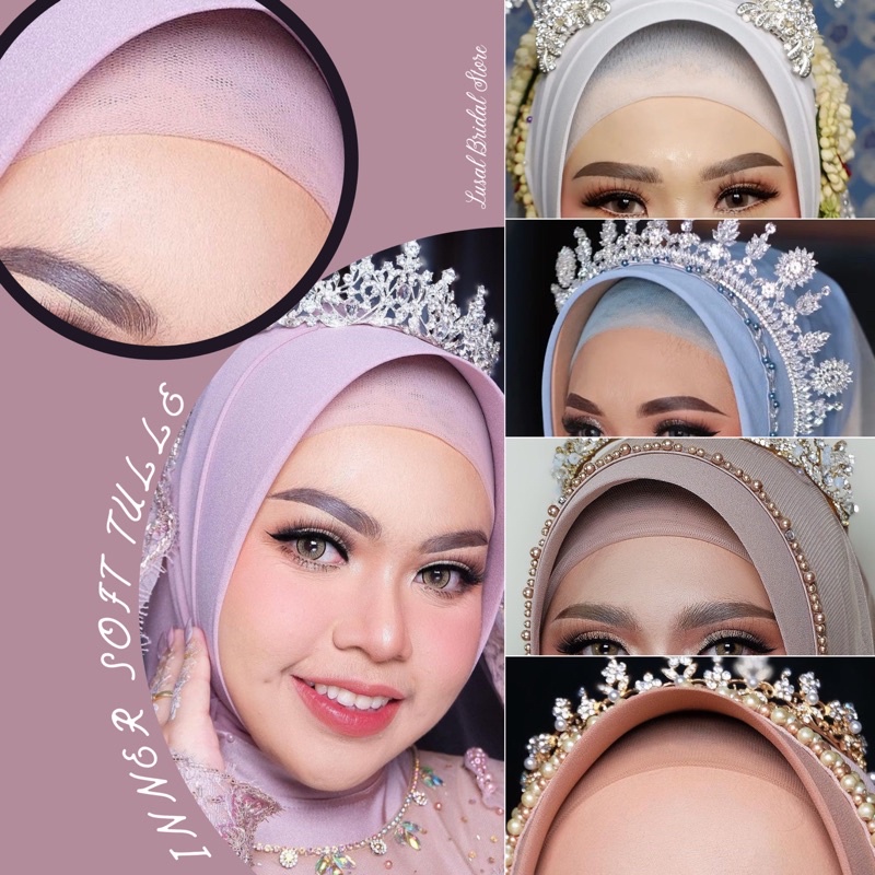 Inner super Soft Tulle INSTAN Bandana By Adelus penutup rambut halus di dahi