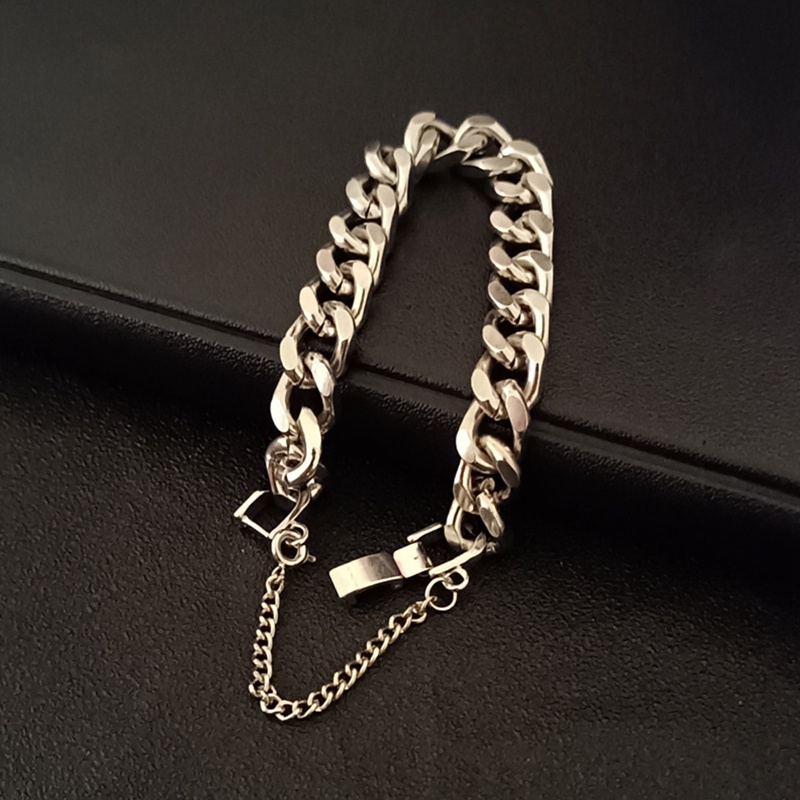 Kalung Rantai Tebal Bahan Metal Gaya Hip Hop Barat Untuk Unisex