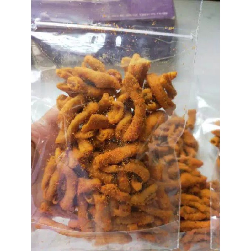 KERIPIK USUS EXTRA PEDAS BERAT 80G