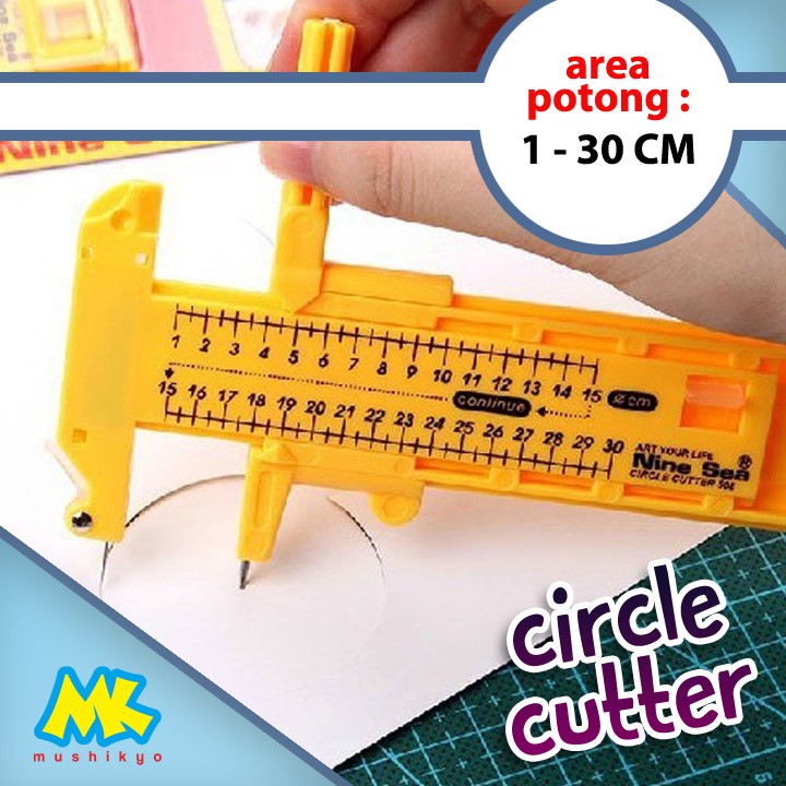 

Rotary Circle Cutter - Potong Sticker Lingkaran - Pond Bulat
