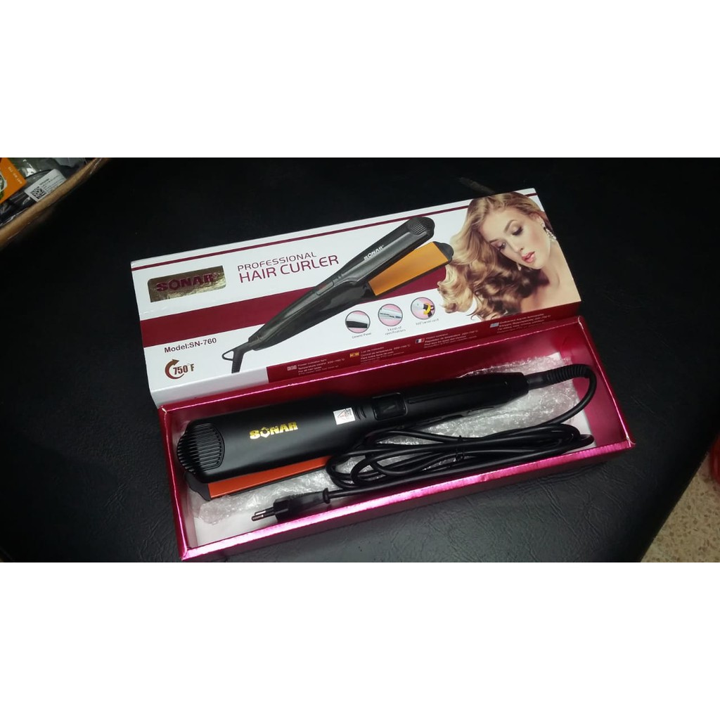 ORIGINAL DIJAMIN Catokan Rambut Sonar 760 / Catokan Rambut Pelurus SN-760 NEW