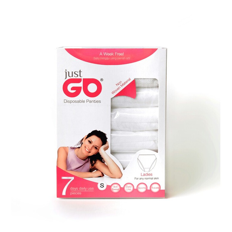 Celana Dalam / CD Kertas Sekali Pakai &quot;Just Go Disposable Panties&quot;