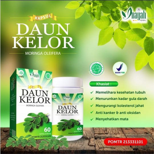 Kapsul Daun Kelor Inayah BPOM