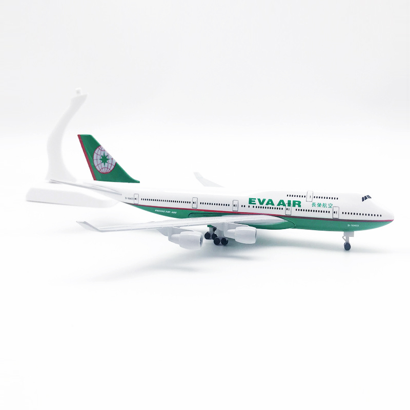 Taiwan Eva Air Boeing 747model Pesawat Die-cast Alloy Metal B747 Airplane Airlines Airways Model Pesawat 16CM/20CM