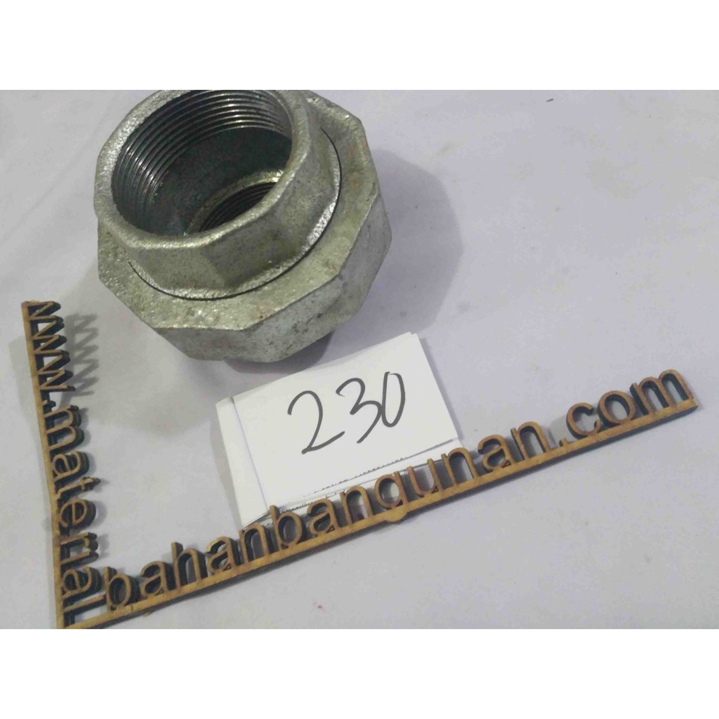 water mur besi 4 inch watermur union socket galvanis watermoor water moor sambungan pipa tekanan air