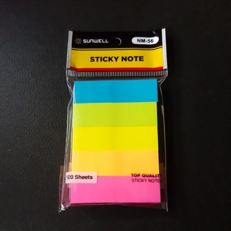 

NM-56 STICKY NOTE Sunwell COLOR 3"X2" 100 Sheets