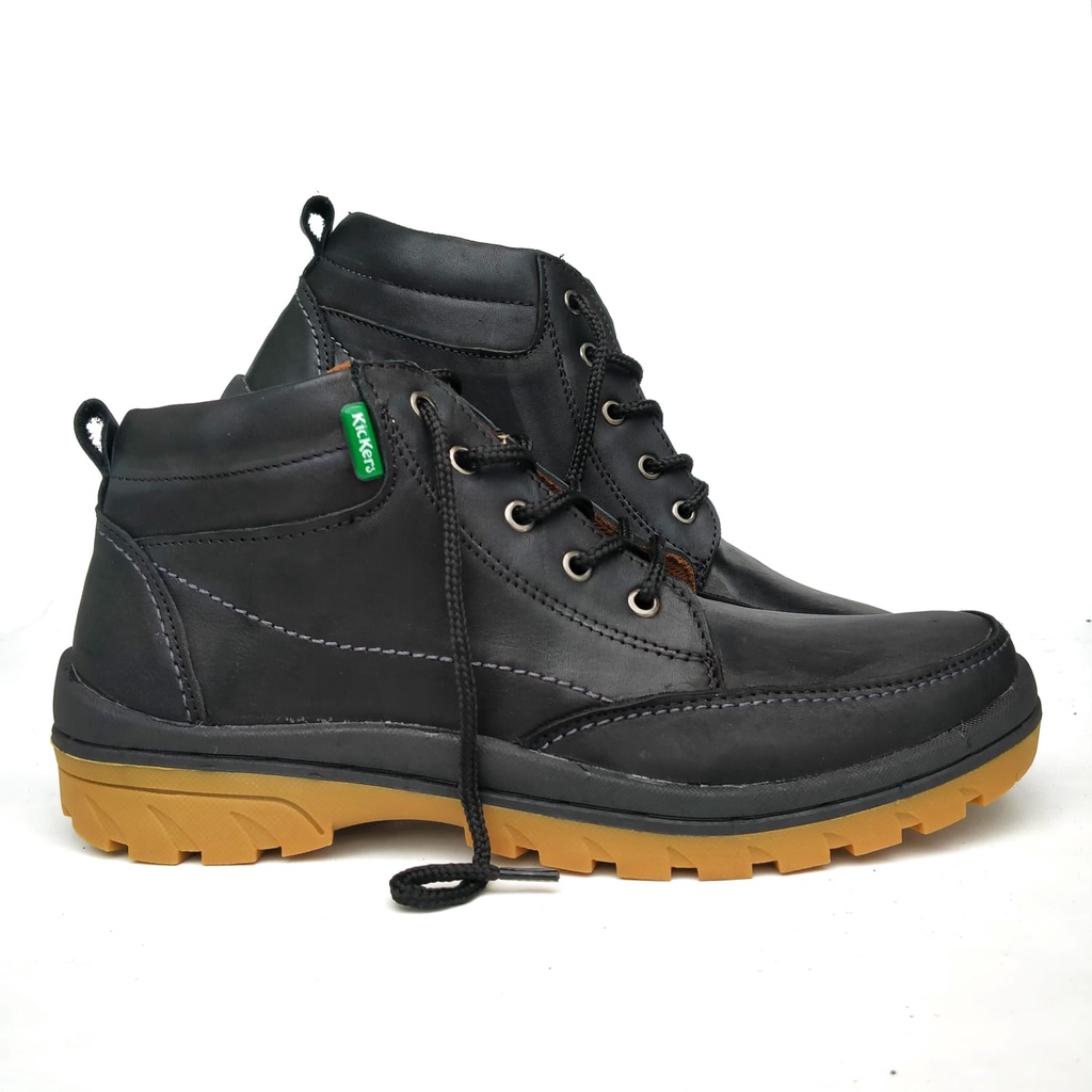 Kickers Boot Boots Pria Kulit 100% Kulit Asli Sepatu Pria Boot Fashion Elegan Harga Murah