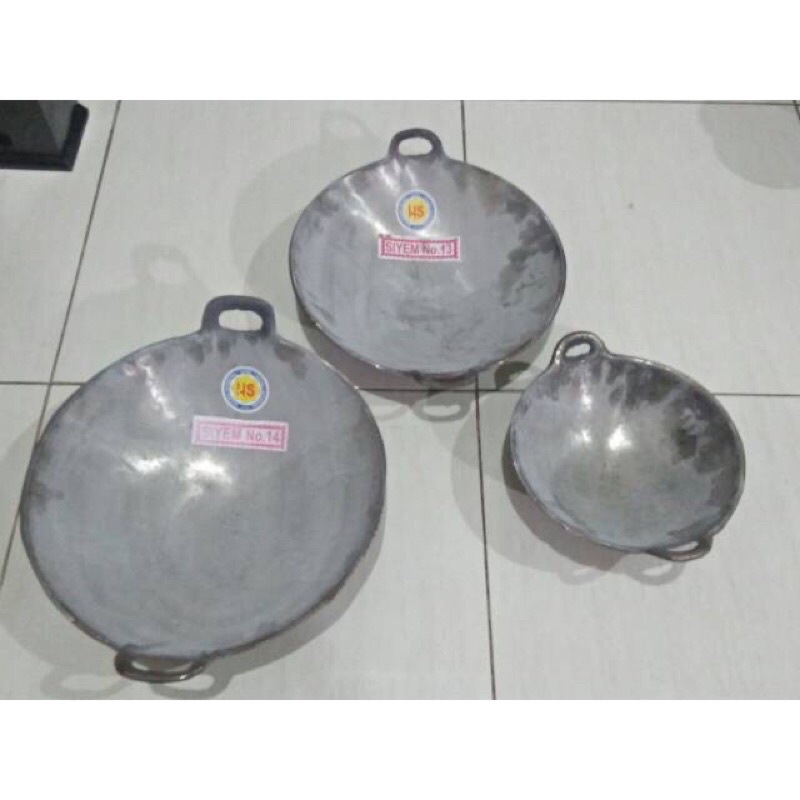 Wajan penggorengan baja wojo tebal diameter 35cm