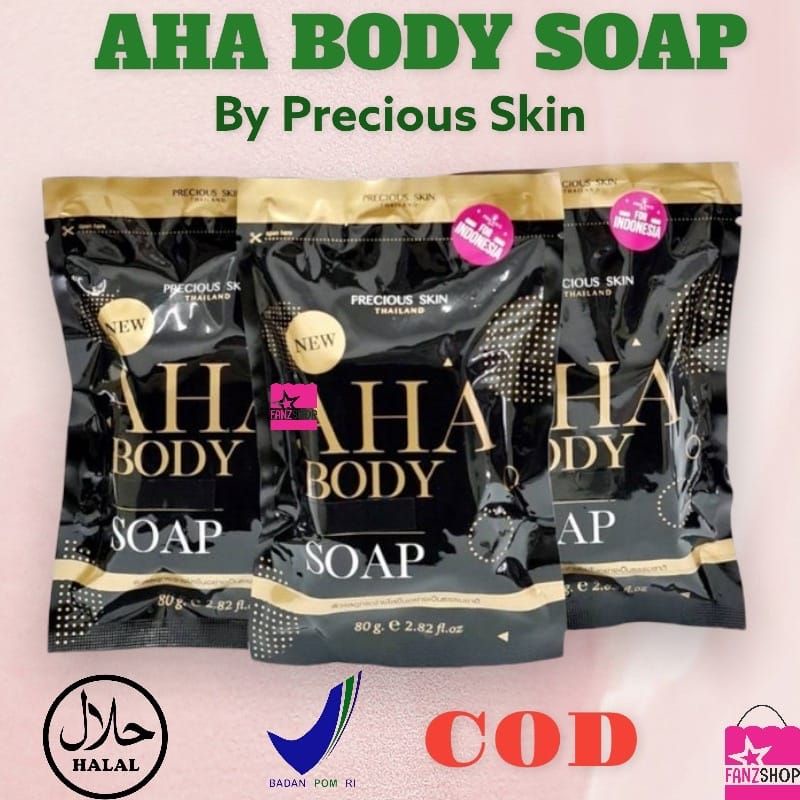 Aha Body Soap / Sabun Aha / Sabun Mandi / Sabun Pemutih Badan / Sabun Whitening