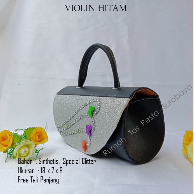 Tas Cantik,Tas Elegant,Tas Lucu,VIOLIN HITAM