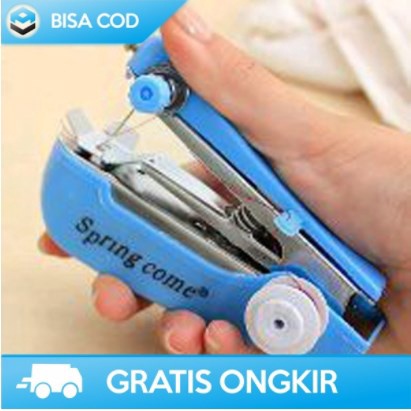 MESIN JAHIT MINI PORTABLE TANGAN SPRINGCOME - ALAT JAHIT MINI PORTABLE