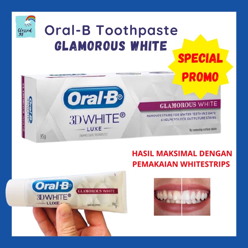 Jual Oral B 3D White Luxe Toothpaste Glamorous White Odol Pemutih Gigi ...