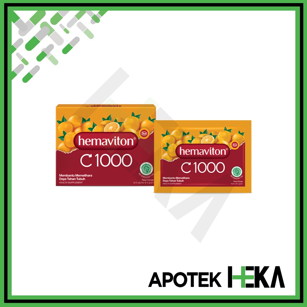 Hemaviton C-1000 Serbuk isi 5 Sachet - Memelihara Daya Tahan Tubuh (SEMARANG)