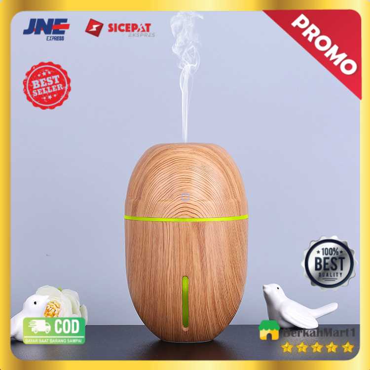 Taffware Air Humidifier Ultrasonic Aromatherapy Wood 300ml