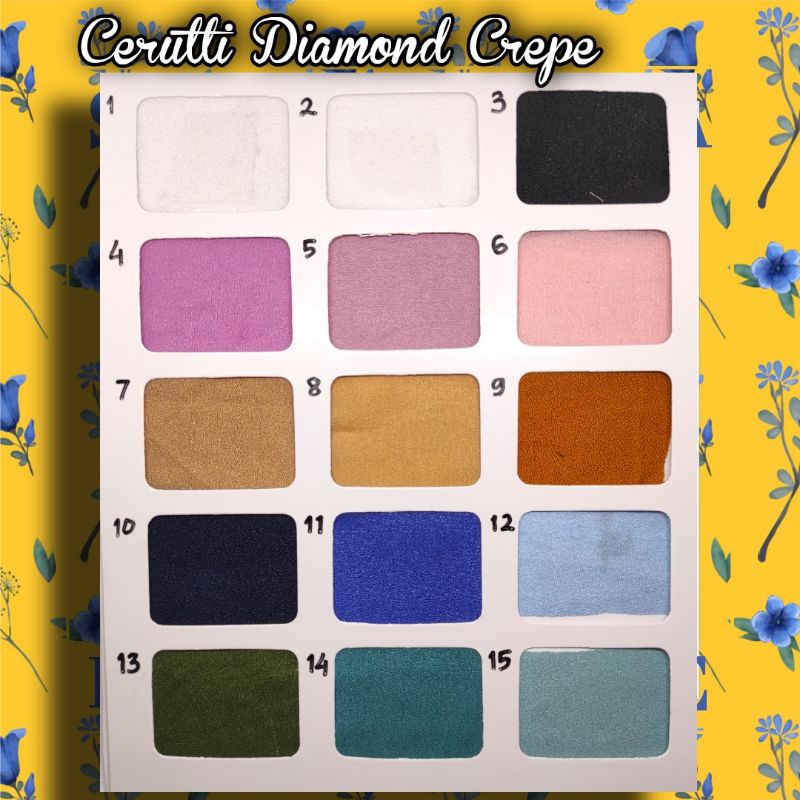 Kain cerutti ceruti diamond crepe Georgette 0,5 meteran bagus