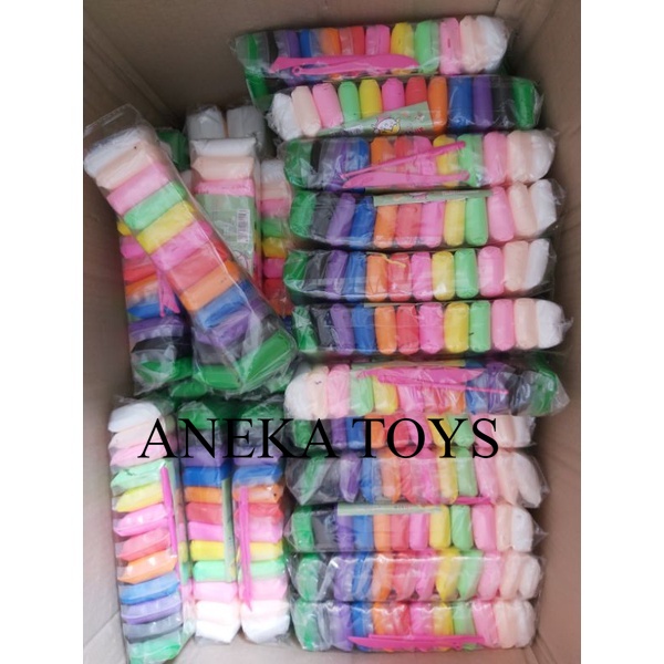 MAINAN CLAY POLYMER CLAY MAINAN SLIME CLAY ISI 12PCS