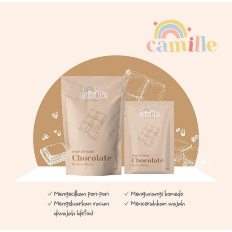 【Offline Store】CAMILLE BEAUTY Masker Wajah WashOff Mask | Little Pop Facemist | Strawberry Yogurt Body Scrub | Masker Skincare Bodycare Pemutih Wajah Tubuh Organik BPOM