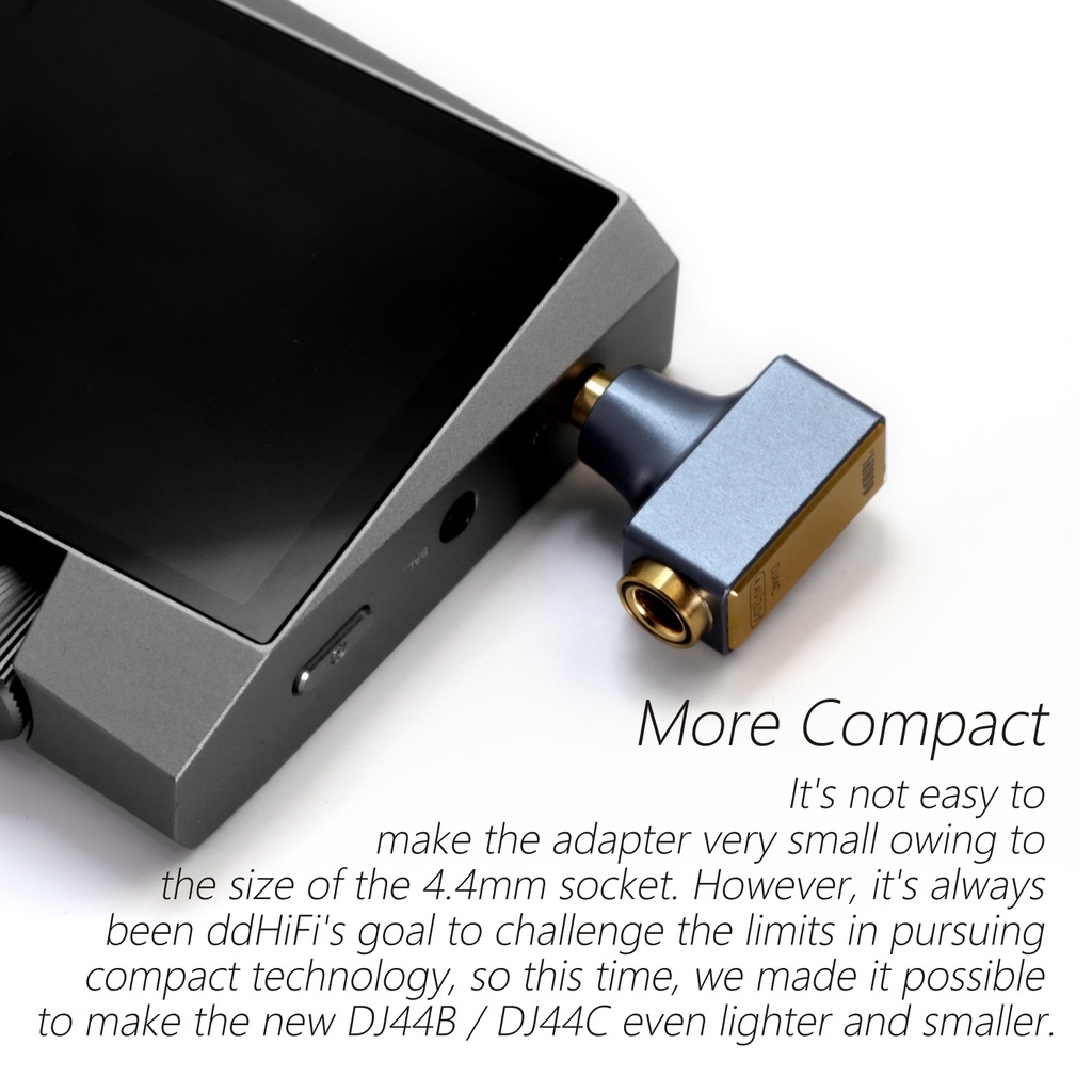 Dd ddHiFi All New DJ44B/DJ44C Mark II, 4.4mm Female to 2.5mm/3.5mm Male Adapter Headphone Untuk DAP/DAC/Amplifier Anda
