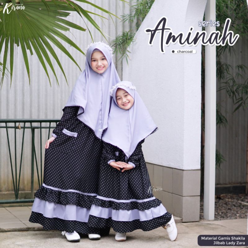 GAMIS AMIRAH SERIES BY HOUSE OF KIRANA (2-3 TAHUN)