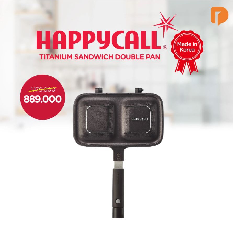 ORI KOREA HAPPYCALL TITANIUM SANDWICH DOUBLE PAN / TOASTER ORI KOREA